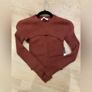 A&F sweater tank and shrug set